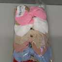 YanJie 4.5'' Nylon Bow Headbands for Baby Girls - Handmade Tied Bows Hair Accessories for Infants and Toddlers - 10 Pieces