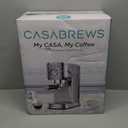 CASABREWS CM5418 Espresso Machine 20 Bar, Compact Espresso Maker with Steam Milk Frother, Stainless Steel Coffee Machine with 34oz Removable Water Tank for Cappuccino, Gift for Women or Men, Silver