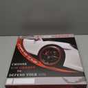 4-Pack Alloy Rim Protector for Car WheelsFits 12 to 24 Inch Wheels  No-Scratch Rim Guards for Curb Rash & ScuffsAdhesive-Free Universal Fit Wheel Edge Protectors(red)