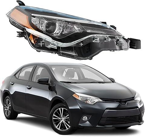 munirater Headlight Assembly for Corolla 2017 2018 2019 L/LE/LE/CE Right Headlamp Passenger Side 81110-02M70