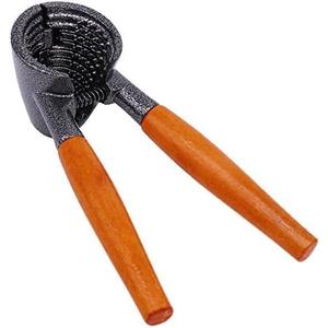 Heavy Duty Nutcracker Pecan Walnut Plier Opener Tool with Wood Handle Strong Steel Shell Cracker for Pecans, Walnuts, Hazelnuts & Almonds Ergonomic Grip