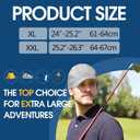 Shyyween 2 Pcs Oversize Baseball Cap Quick Dry Waterproof Mesh Sports Hat Adjustable Big Heads for Golf Running Workout