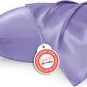 Bedsure Satin Pillowcase for Hair and Skin Queen - Lilac Silky Pillowcase 2 Pack with Envelope Closure, Similar to Silk Pillow Cases, Gifts for Women Men, 20x30 Inches, 2pcs