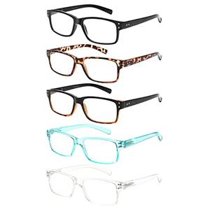 NORPERWIS Reading Glasses 5 Pairs Quality Readers Spring Hinge Glasses for Reading for Men and Women (5 Pack Mix Color -3, 6.00)