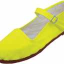 Easy USA Women's Flats,Mary Jane,Ballet (10, Yellow)