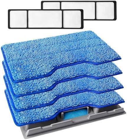 KEEPOW Reusable Mop Pads Refills Compatible with Shark VACMOP VM252 VM200 VM401 VM180 VM252GN VC205 VM250 Cordless Hard Floor Vacuum Mop, VMP30 Compatible with VACMOP Replacement Pads,  Pack