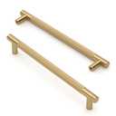 Asidrama 10 Pack 15 Inch(381mm) Champagne Bronze Cabinet Pulls: Knurled Cabinet Handles, Cupboard Handles, Kitchen Cabinet Hardware