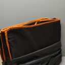 Back Seat Extender for Dogs, Waterproof Dog Car Seat Cover for Back Seat with Hard Bottom Holds 420lbs, 600D Heavy-Duty Upgraded Material Dog Hammock for Car, Easy to Use and Clean (Large, Black Orange)