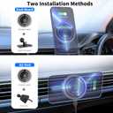 OHLPRO for MagSafe Car Mount Charger iPhone Wireless Car Charger, Stick on Dashboard Magnetic Phone Holder Mount for iPhone 17 Pro Max 16 15 14 Series, 15W Fast Charging, Aluminum Shell