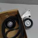 Dasbecan 90K-38158C Serpentine Belt Drive Tensioner Pulley Component Kit Compatible with Chevy Silverado Avalanche Suburban Express Tahoe GMC Savana Sierra Yukon Cadillac Escalade 2003-2007