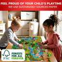 2 x QUOKKA 100 Piece Puzzles for Kids Ages 6-8  Intricately Illustrated Forest Animals Puzzle for Kids Ages 8-10  Educational Busyland Game Packed with Visual Details for Boys and Girls