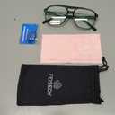 FEISEDY Blue Light Blocking Glasses Fake Nerd Clear Square Computer Lightweight Pilot Glasses Frame Oversized B2866