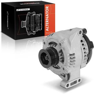 A-Premium Alternador compatible con Fiat 500 2012-2017 1.4L, 12V 120A polea de 5 ranuras en el sentido de las agujas del reloj, reemplazo # 104210-1750, TN104210-1750