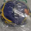 NCAA Michigan Wolverines Cat Tunnel Tube Toy with Plush Football Catnip and Feathers