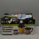 Ninja QB1004 Blender/Food Processor with 450-Watt Base, 48oz Pitcher, 16oz Chopper Bowl, and 40oz Processor Bowl for Shakes, Smoothies, and Meal Prep,Black