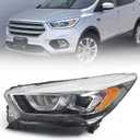 Halogen Headlight for Ford Escape 2017-2019 w/LED DRL Left Driver Side LH GJ5Z-13008-T FO2502351