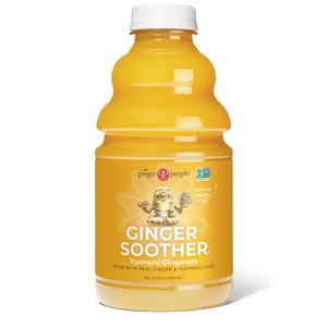 The Ginger People -Ginger Soother Turmeric Gingerade Soothing Comfort, Real Turmeric and Ginger Juice, Sweetened only with Honey, Simple Ingredients, Enjoy Hot or Cold - 32 Oz Bottle (Pack of 1)