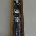 Shower Curtain Rod, 1" Diameter Heavy Duty Tension Shower Rod, Non Slip Adjustable 28-46 inch No Drilling Shower Curtain Rods Spring Tension For Bathroom, Shower Stall, No Rust, Black