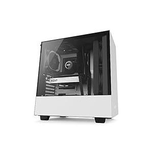 NZXT H500 ATX Computer Case, CA-H500B-W1, White/ Black