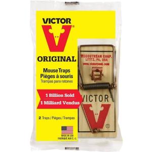 Victor 20 - Snap Spring Wooden Mouse Trap/Rodent Control M150