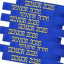 Senior 2026 Sash Set of 10, Royal Blue Graduated Sash with Gold Glitter Letter Senior Class 2026 for Graduation Celebrations Decorations