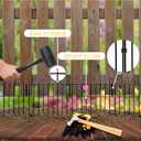 Animal Barrier Fence, 10 Pcs Upgrade 1.26 in Gap Decorative Fences No Dig Fence for Rabbits and Dog Ground Defense, Rustproof Metal Wire Garden Fence Border for Garden & Patio Landscaping