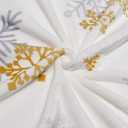 Christmas Throw Blanket Christmas Snowflake Blanket Ultra Soft Flannel Fleece Blankets Winter Plush Fuzzy Warm Bed Blankets Xmas Holiday Decor for Couch Bed 60" X 80" (Golden Grey Snowflakes)