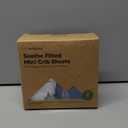 2-Pack Mini Crib Sheets Fitted - 38x26 Pack N Play Sheets for Pack and Play Mattress, Organic Cotton, Soft & Breathable Playard Bedding, Neutral Mini Toddler Bed Cover for Boys, Girls (Space Quest)