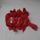 Double Pack 20X10 Inch Oversized Red Burlap Bows Farmhouse Christmas Tree Topper & All-Weather Wreaths Decor, Heavy Duty Gift Wrapping Accents for Front Door/Cabinet (Red)