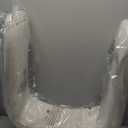 Upholstered Dining Chairs with Casters, Modern Barrel Side Armchair with Rollers for Dining Room, Bedroom, Kitchen, Reading Room, Linen, Set of 1