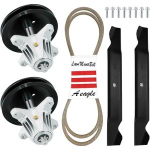 AEagle Deck Rebuild Kit for MTD Craftsman Troy Bilt 46 inch T1600 T1900 Bronco Blade Spindle Belt 13AN785T055 13AL78KT066