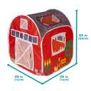 [29 x 29 x 33 inchePacific Play Tents Farm House Pop-Up Tent (60650) - Indoor/Outdoor Pop-up Playhouse for Toddler & Kids Easy Setup[29 x 29 x 33 inches]