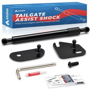 ARANA Tailgate Assist Shock for F150 2015-2026, Tail Gate Lowering Soft Open Accessories Hydraulic Damper Strut Kit Fits Ford F-150 XL XLT Lariat King Ranch(No-Drilled Installation)