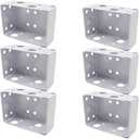 TIHOOD 12PCS 2.5 inch Blind Brackets Low Profile Box Mounting Bracket for Window Blinds