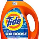 Tide Ultra Oxi Boost Liquid Laundry Detergent, 92 fl oz, 65 Loads, Advanced Stain Remover, Laundry Detergent Liquid with Extra Oxi Power