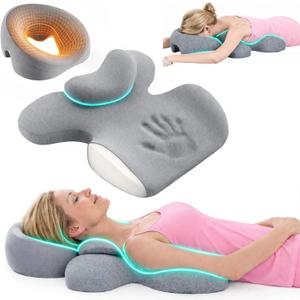 2026 Upgraded Pillow for Massage Face Down, Extra Large Thick Breast Support Pillow for Sleeping, Chest & Face Support Pillow for Massage, SPA & Relaxation, Removable Washable Cover, Non-Slip Bottom