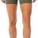 Lavento Women's All Day Soft Yoga Shorts (Olive Green, 8)