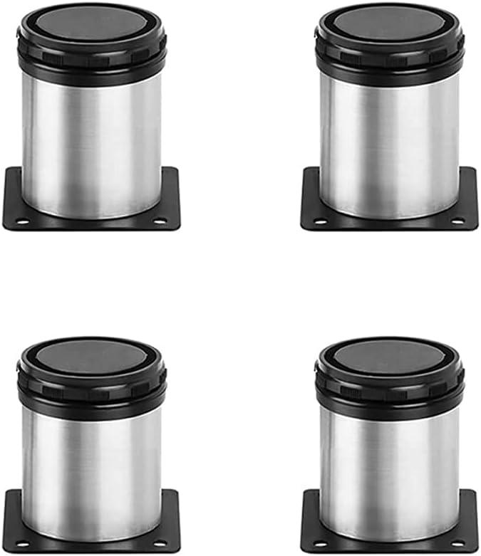 Owfeel Stainless Steel Furniture Legs Adjustable Metal Desk Feet Office Table for Home DIY Projects TV Stand Bench Dining Board Desk Sofa Couch Chair Cabinet Pack of 4 (5cm)