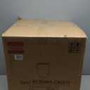 Kante 21.7" H Pure White Concrete Tall Planter, Large Outdoor Indoor Decorative Pot with Drainage Hole and Rubber Plug, Modern Round Style for Home and Patio