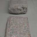 Queen Comforter Set - 7 Pieces Ruffle Beige Bedding Sets, Shabby Chic Farmhouse Bed in a Bag Queen with Ruffle Comforter, Floral Sheets, Pillowcases & Shams (Birch)