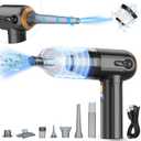 Handheld Vacuum Cordless, Handheld Car Vacuum Cleaner 15000Pa with Air Duster, Portable Strong Suction LED Display, Rechargeable Blower Mini for Home Pet Hair Dust