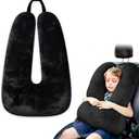 Atablyn Kids Neck Pillow for Travel Provides Double Support to The Head and Neck in Any Sleeping Position on Flights, Car, and at Home, Comfortable Airplane Travel Pillow