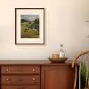 upsimples 16x20 Picture Frame, Display Pictures 11x14 with Mat or 16 x 20 Without, Wall Hanging Poster Frame, Brown, 1 Pack