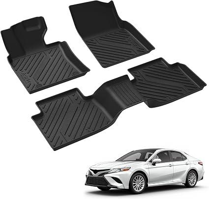 LASFIT Floor Mats for Toyota Camry 2018-2024 (Only Fit Hybrid, Not Fit Gas)
Not Fit Gas, All Weather Custom Fit Anti-Slip TPE Floor Liners Accessories for 8th Gen Camry, 1st & 2nd Row, Black