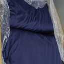 PartyVillage 50ftx40ft Navy Blue Ceiling Curtain for Wedding Parties  10 Panels Wrinkle-Free 40 FT Long Tent Draping Curtains for Wedding, Birthday & Theme Parties, 40ft Height with Rod Pocket