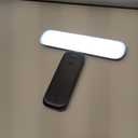 2 Pack Picture Lights for Wall, Rechargeable LED Picture Light Battery Operated with Remote, Dimmable Poster Light for Paintings, Portraits, Art Frames, Display Lighting for Wall Decor,Black