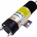 12V 2-Terminal Dual Coil Pull Throttle Solenoid Fits Kubota WG-750 DF-750 DF-752 DF-972 D-905 D1105 Z482 Genie 20780GT Z-34/22 Z-45/22 D610-A1V12 1502-12C2U1B1S1 1001118582