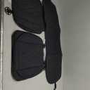 TAPHA Faux Leather Seat Cover Set for Tesla Model 3 2017-2022, Breathable and Water-Resistant, Include Seat Covers for Front and Rear Seats (Black)