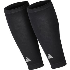adidas Aeroready Compression Calf Sleeves, Lightweight, Moisture-Wicking Calf Compression Sleeves (Small/Medium, Black V1)