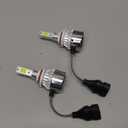 2 PCS 9005/HB3 Car LED Light Replacement, 3800LM 6000K Super Bright Waterproof C6 Fog Lighting Bulb, Plug & Play Led Headlights High and Low Beam Car Accessories